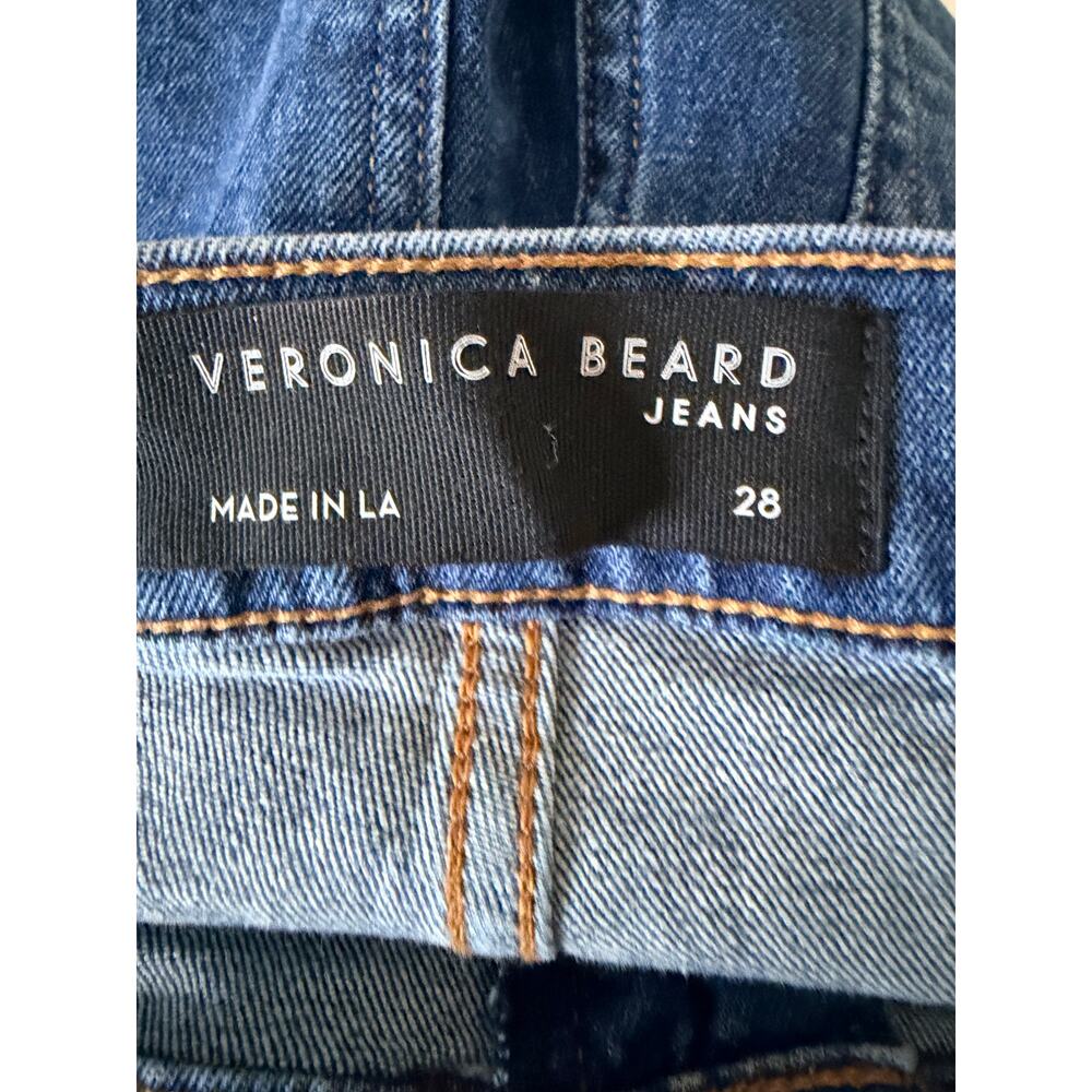 Veronica Beard Wide Leg Raw Hem Denim 28 EUC - Picture 5 of 5